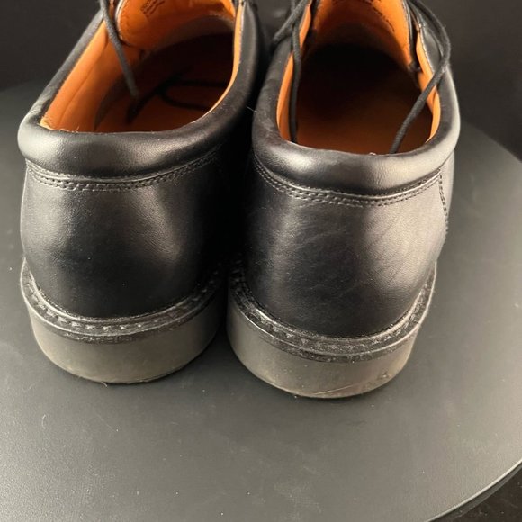 Johnston & Murphy Men's Size 12M Black Split Toe Leather Oxfords 202-2188 - Picture 4 of 9